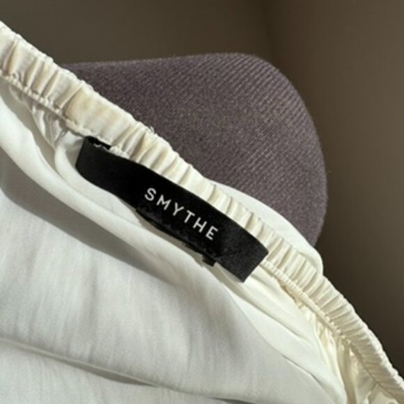 Smythe White Off-Shoulder Top – Modern Designer Blouse - Picture 4 of 4